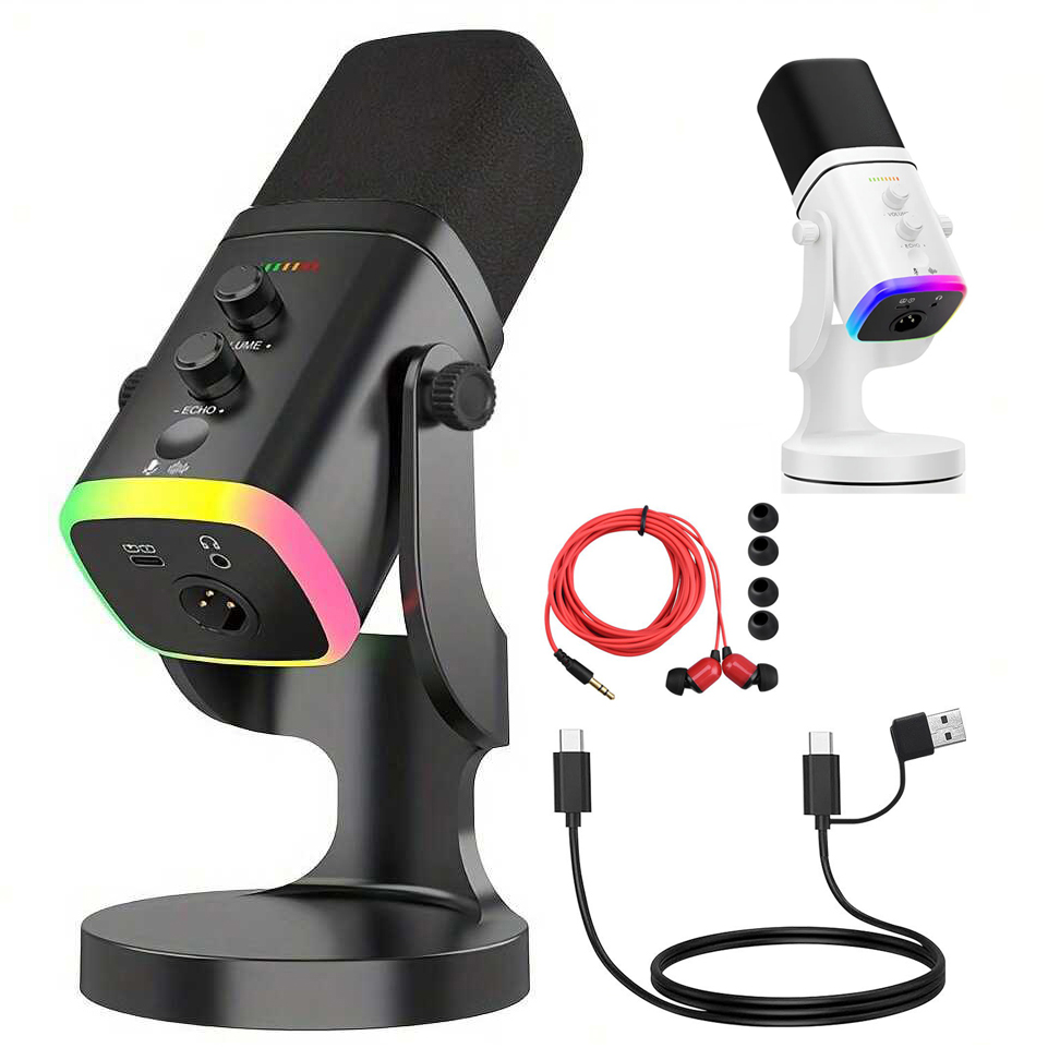 Gaming Headset With Mic Rgb - Microfono Dinamico USB/XLR per Gaming e