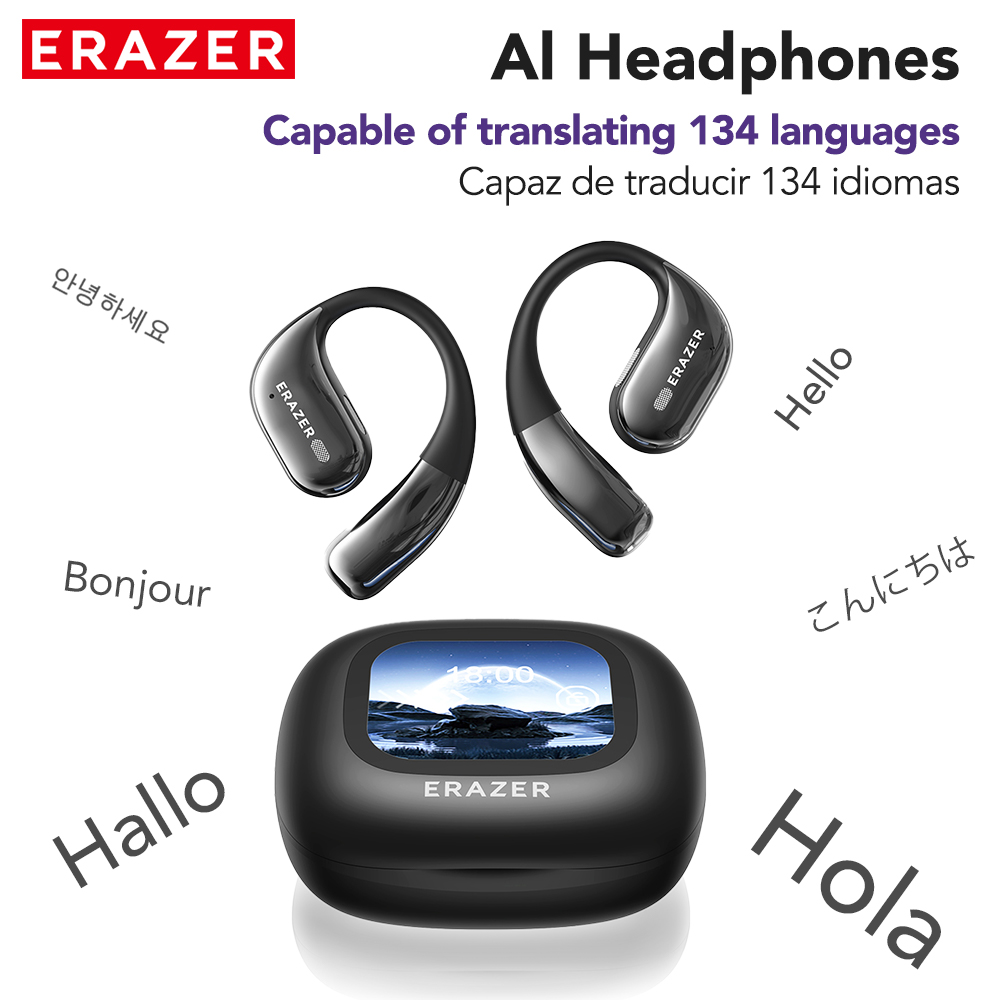 Open Ear Air Conduction Headphones - Auricolari Bluetooth Wireless ERAZER XF26 a
