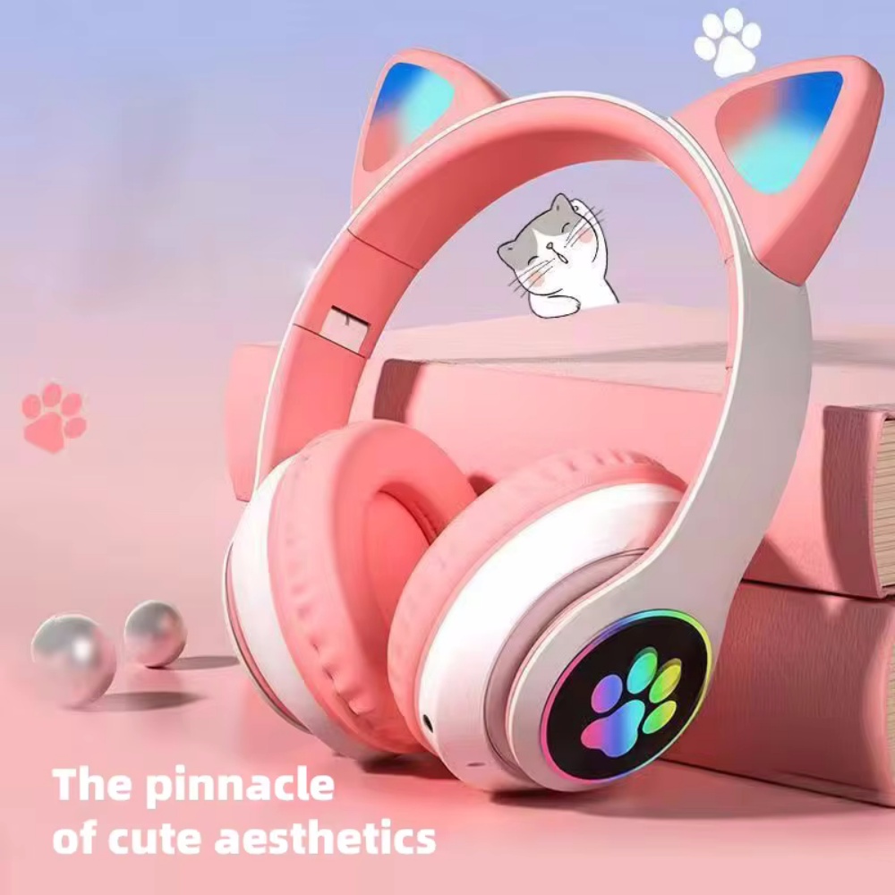 Cat Ear Bluetooth Headset Led - Simpatico auricolare Bluetooth con orecchio di