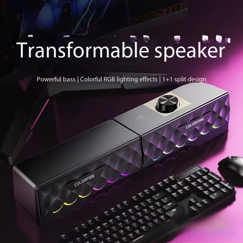 Rgb Computer Soundbar For Pc - Qualità audio HIFI Altoparlante per computer