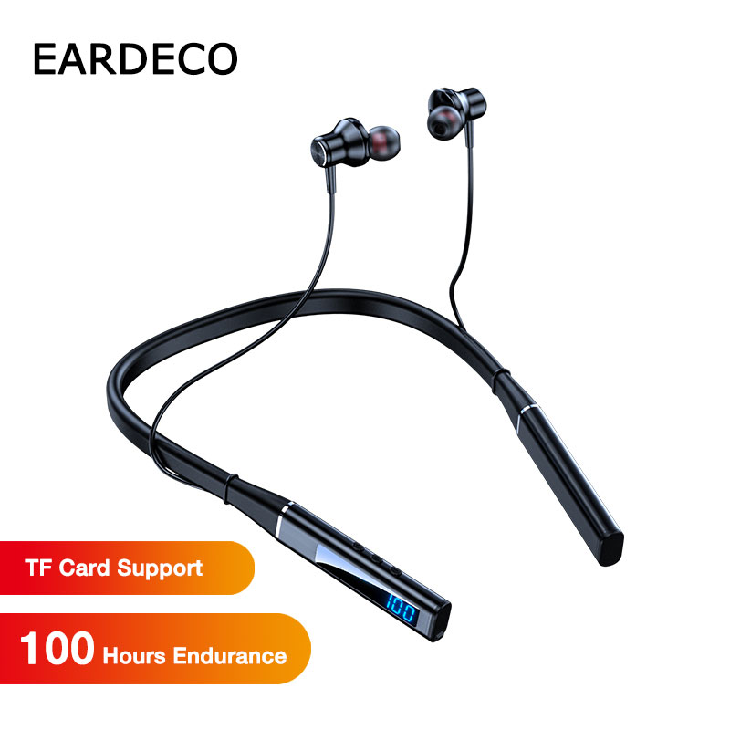 Magnetic Neckband Sports Earphones - EARDECO Cuffie Bluetooth originali 5.1 Auricolari