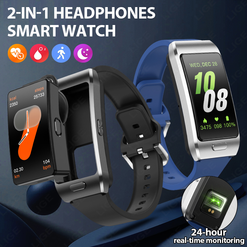 Tws Earbuds Bluetooth 5.3 - LIGE Nuovo Smartwatch con Auricolari TWS