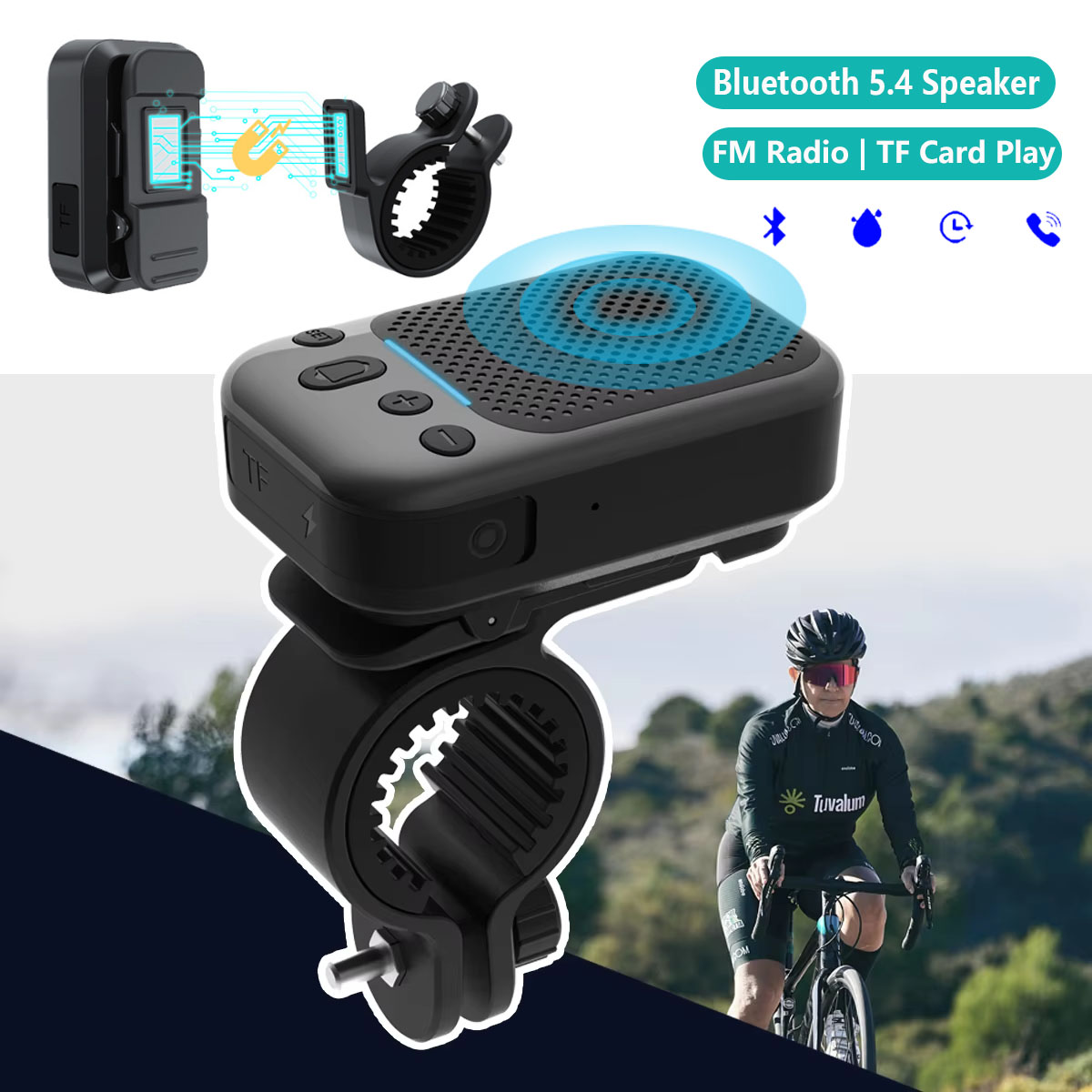 Portable Bluetooth Speaker Waterproof Ipx7 - Mini altoparlante wireless per bici Bluetooth