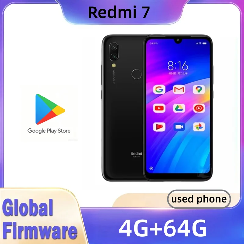 Cameras - Cellulare Xiaomi Redmi 7 con custodia,