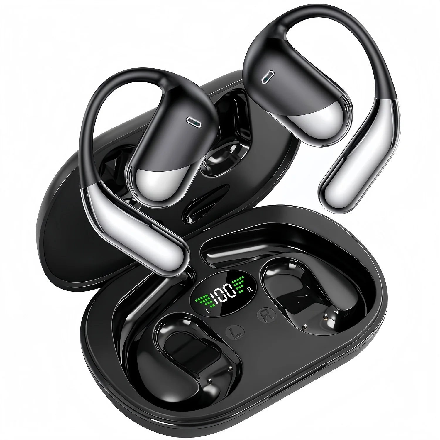 Anc Wireless Over Ear Headphones - Auricolari Wireless Sport Bluetooth V6.1 con