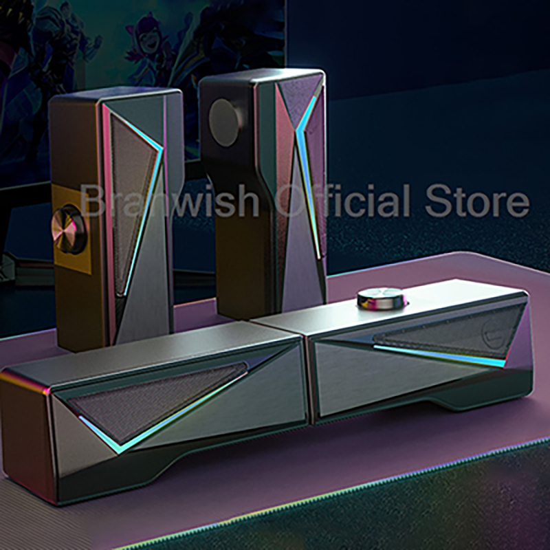 Rgb Computer Soundbar For Pc - Soundbar da gioco RGB con altoparlante