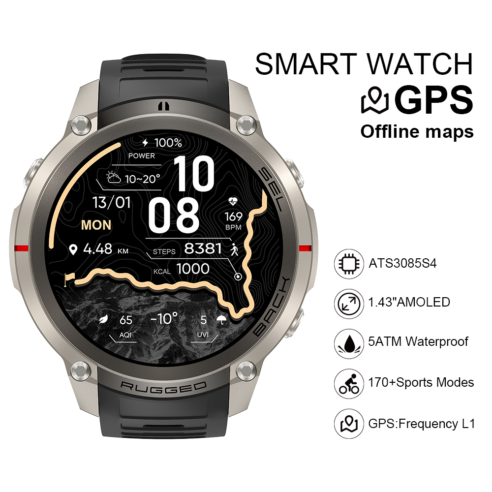 Smartwatches - Smartwatch DM59 2026 con Mappe Offline,