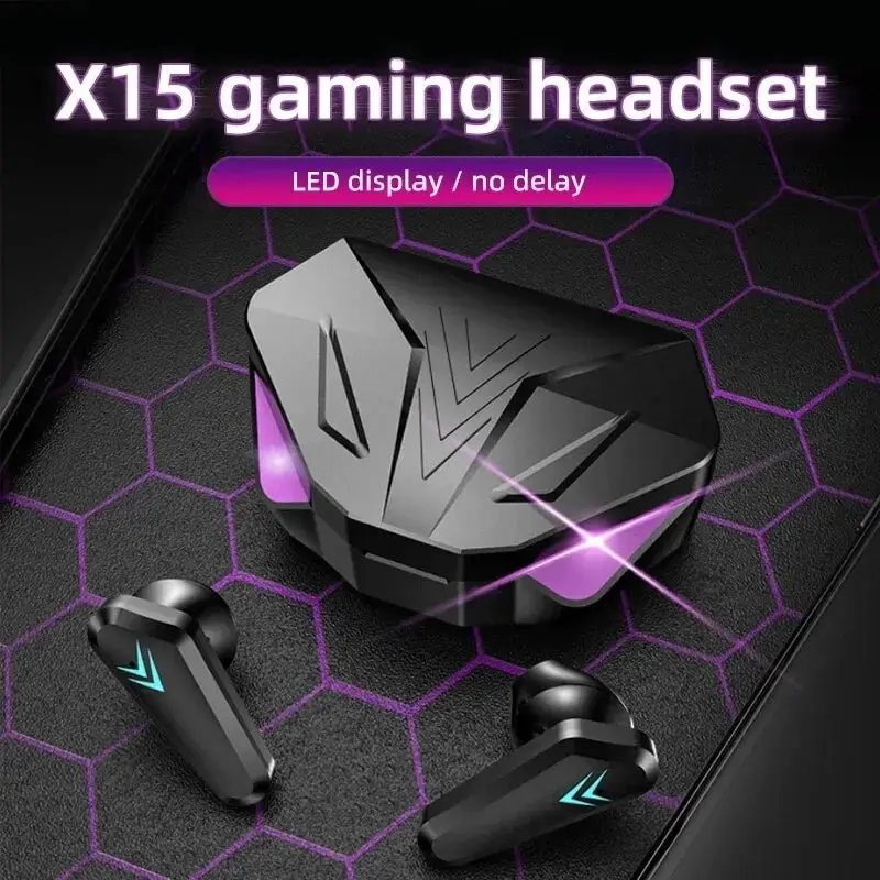 Gaming Headset With Mic Rgb - Auricolare Bluetooth 5.3 wireless TWS Display