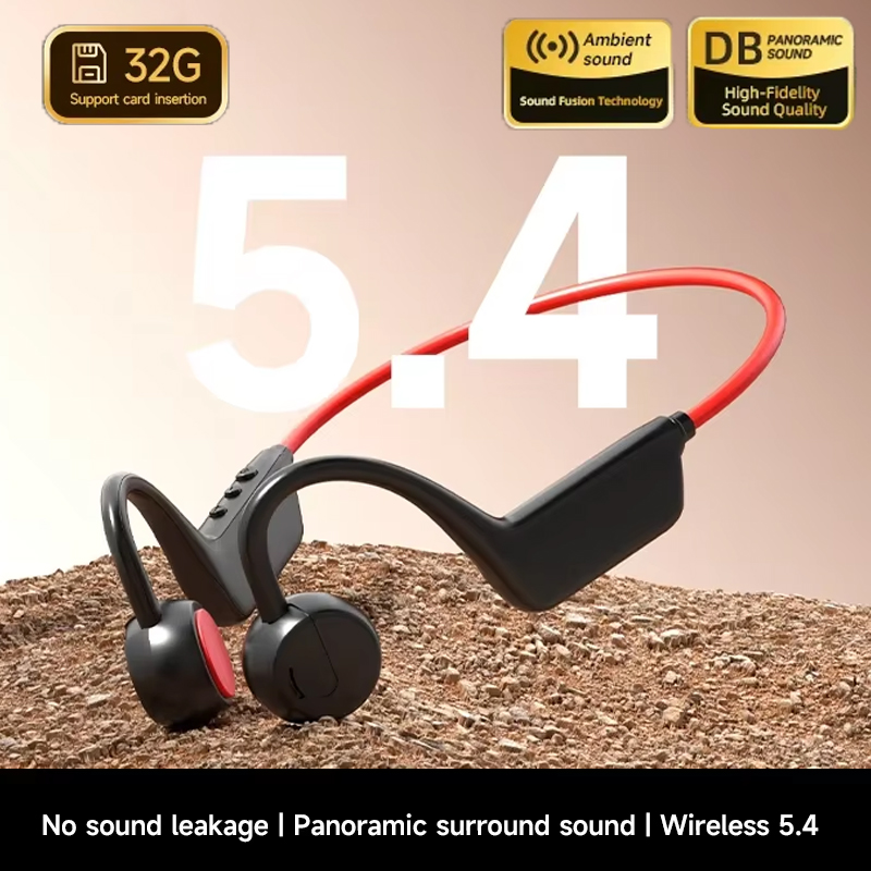 Anc Wireless Over Ear Headphones - Auricolari Bluetooth a Conduzione Ossea IPX8