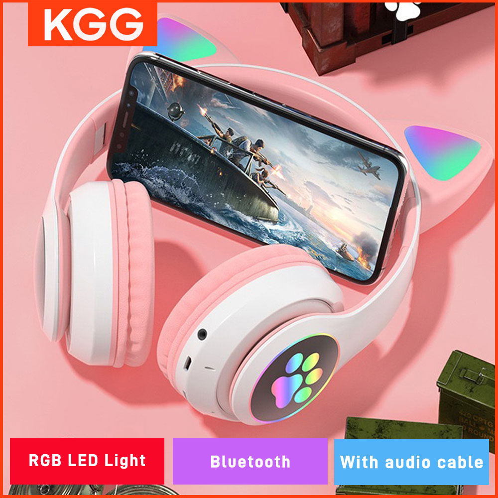 Cat Ear Bluetooth Headset Led - Cuffie con orecchie di gatto Flash