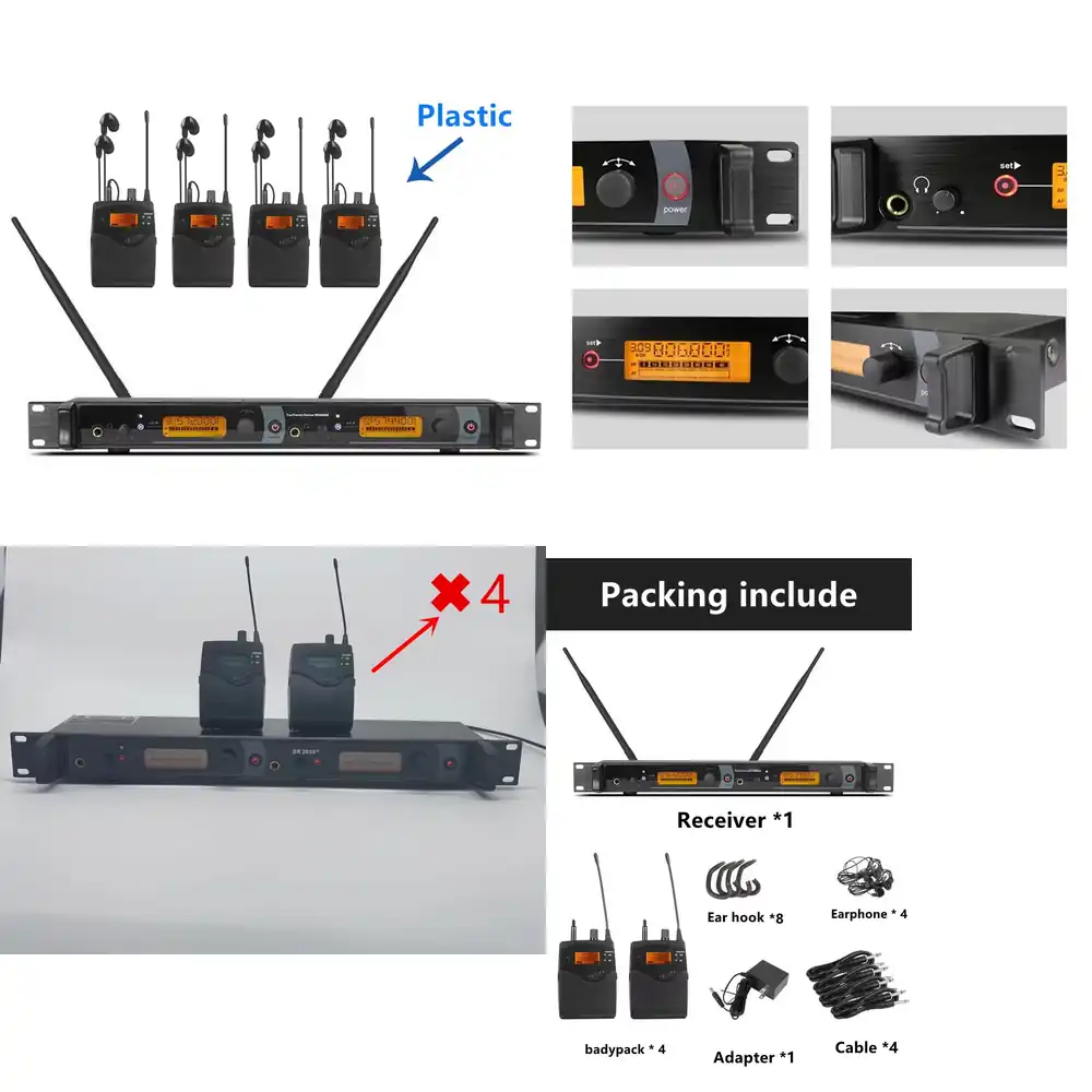 In Ear Monitors For Singers - Sistema di Monitoraggio In-Ear Wireless 572-603mhz