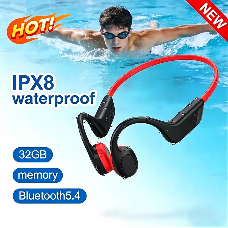 Anc Wireless Over Ear Headphones - Nuovi Auricolari Bluetooth a Conduzione Ossea
