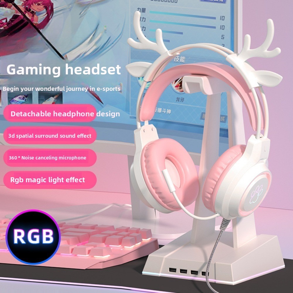 Gaming Headset With Mic Rgb - Auricolari da Gaming RGB con Microfono