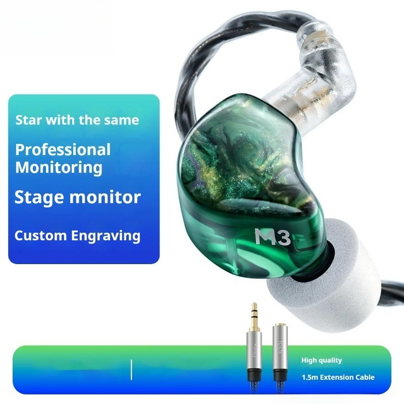 In Ear Monitors For Singers - Auricolari di monitoraggio M3 cablati in-ear