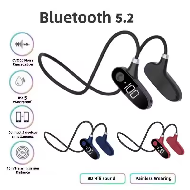 Bone Conduction Running Headphones - Auricolari Bluetooth a conduzione ossea per