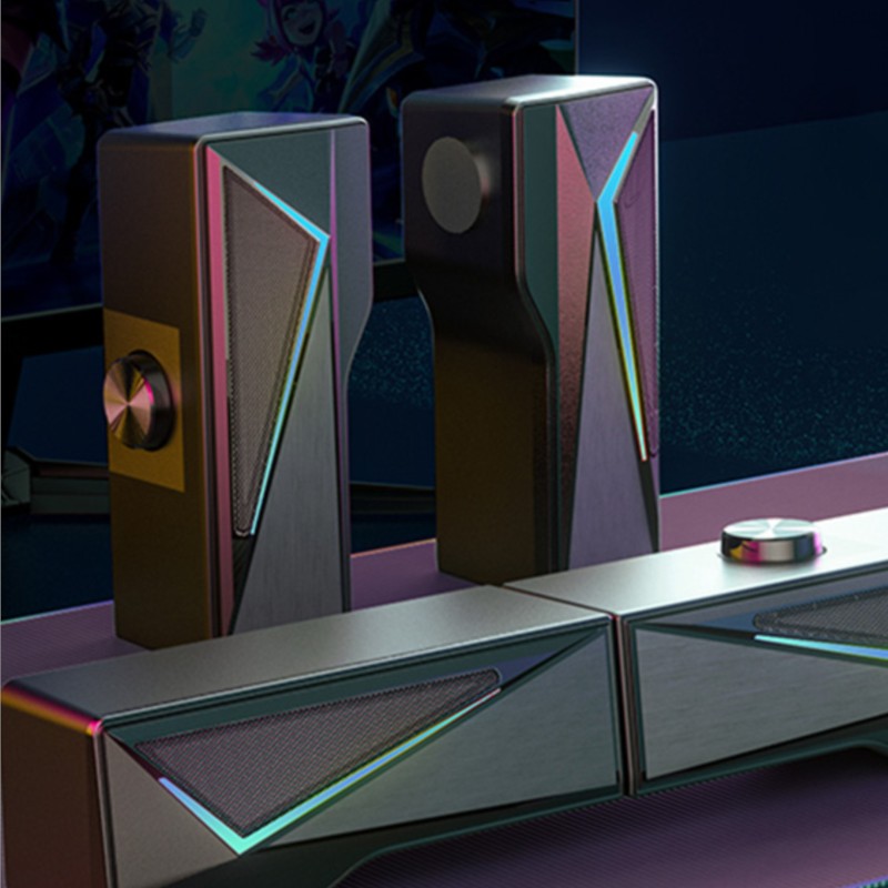 2x2.5W Altoparlante del comput - Rgb Computer Soundbar For Pc recensione e prezzo