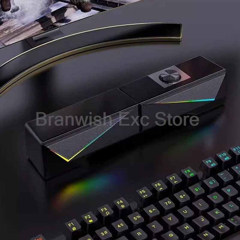 2x2.5W Altoparlante del comput - Rgb Computer Soundbar For Pc recensione e prezzo