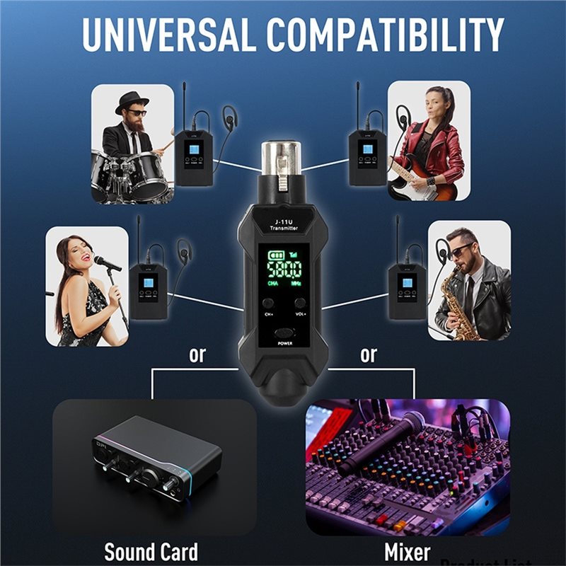 Monitor in-ear wireless J-11U  - In Ear Monitors For Singers recensione e prezzo