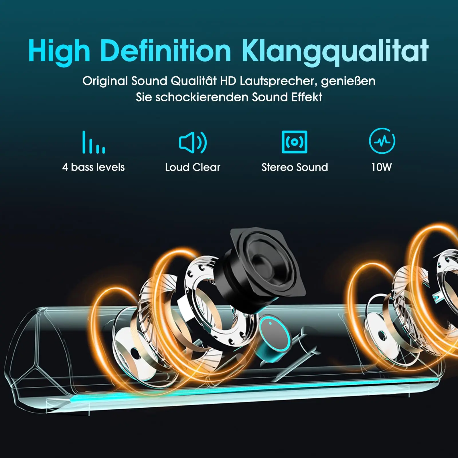 Soundbar da Gaming, Altoparlan - Rgb Computer Soundbar For Pc recensione e prezzo