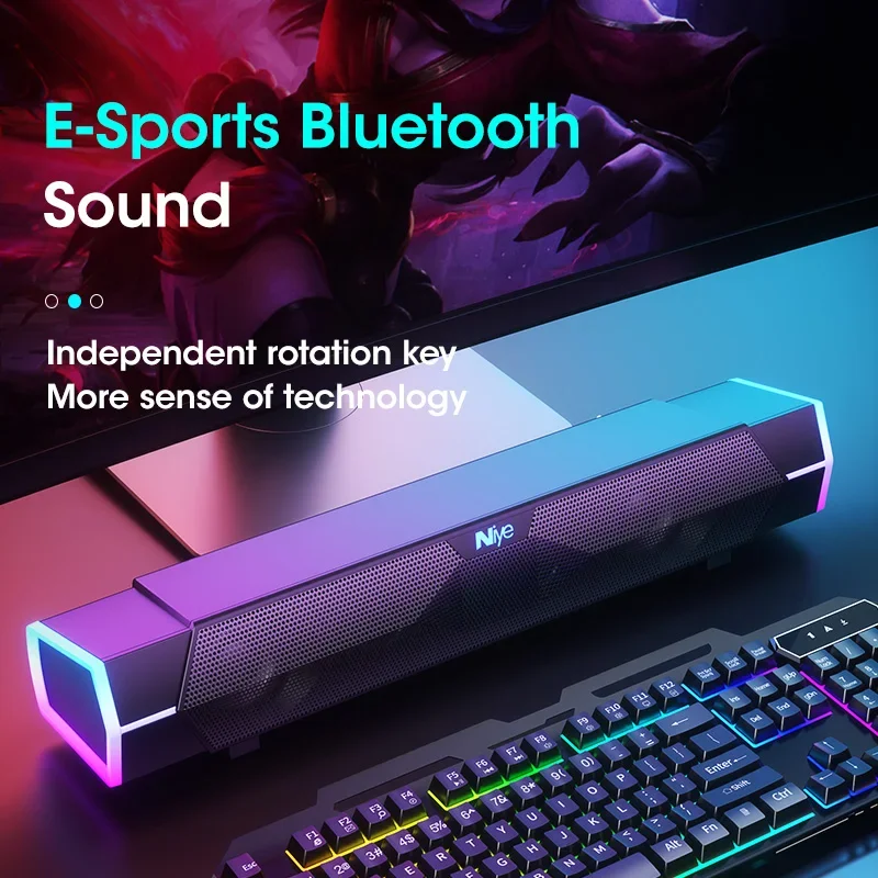 Barra audio stereo 4D Altoparl - Rgb Computer Soundbar For Pc recensione e prezzo