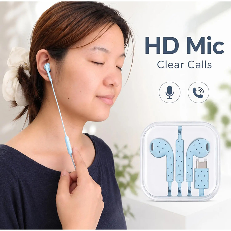 Auricolari Type C con Motivo a - Type C Wired Earphones With Mic recensione e prezzo