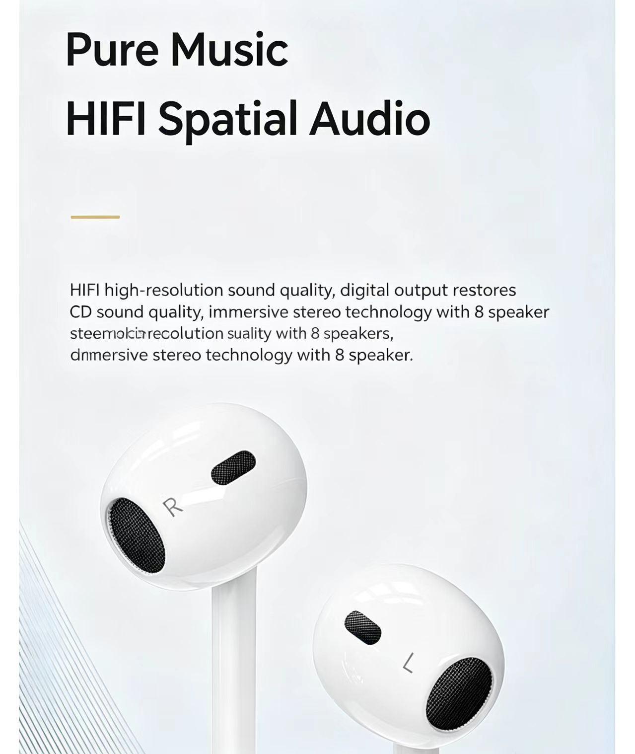 Cuffie Cablate Semi-In-Ear con - Type C Wired Earphones With Mic recensione e prezzo