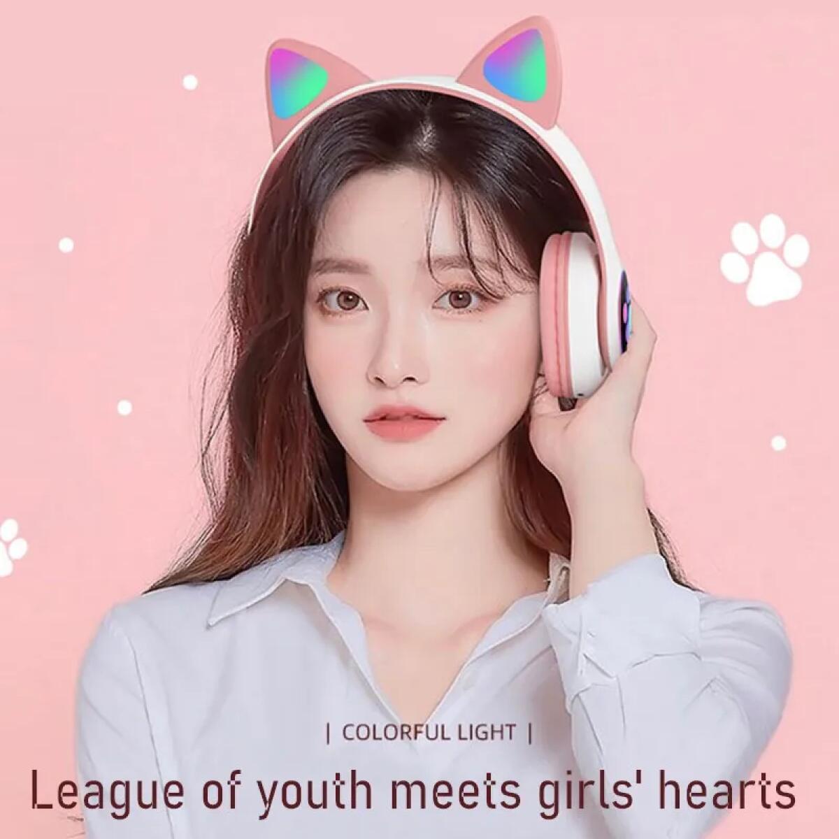 Cuffie Bluetooth Wireless con  - Cat Ear Bluetooth Headset Led recensione e prezzo
