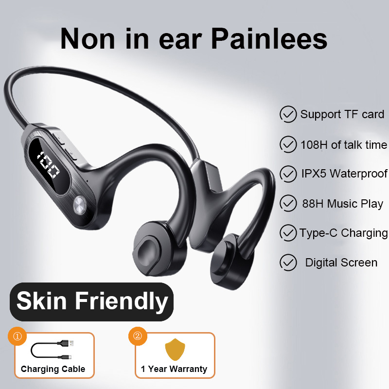 Auricolari Bluetooth 5.3 a con - Bone Conduction Running Headphones recensione e prezzo