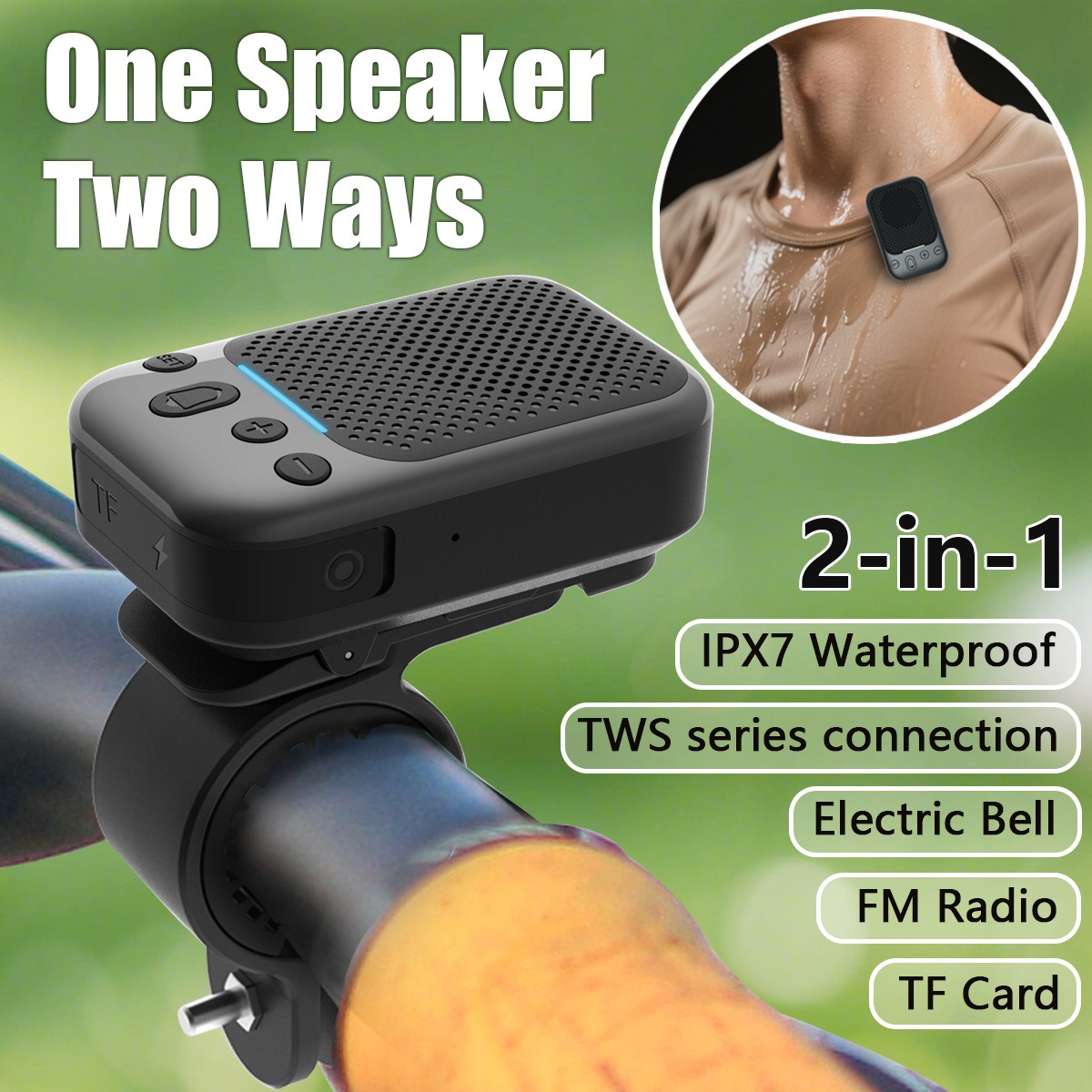 Mini altoparlante wireless per - Portable Bluetooth Speaker Waterproof Ipx7 recensione e prezzo