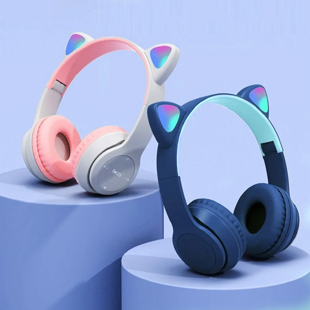 Cuffie wireless con orecchie d - Cat Ear Bluetooth Headset Led recensione e prezzo