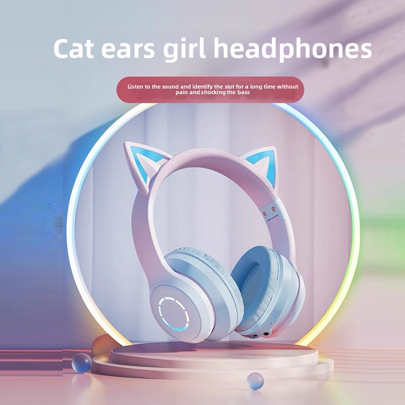 Nuove Cuffie Bluetooth RGB Bes - Cat Ear Bluetooth Headset Led recensione e prezzo