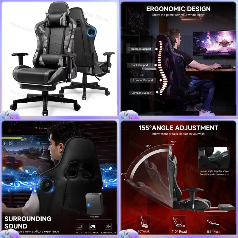 Sedia da Gaming Ergonomica con - Speakers recensione e prezzo
