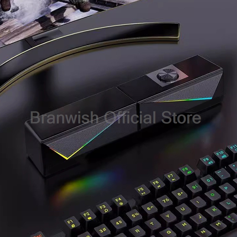 Soundbar da gioco RGB con alto - Rgb Computer Soundbar For Pc recensione e prezzo