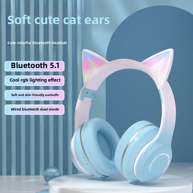 Nuovo Auricolare Bluetooth da  - Cat Ear Bluetooth Headset Led recensione e prezzo