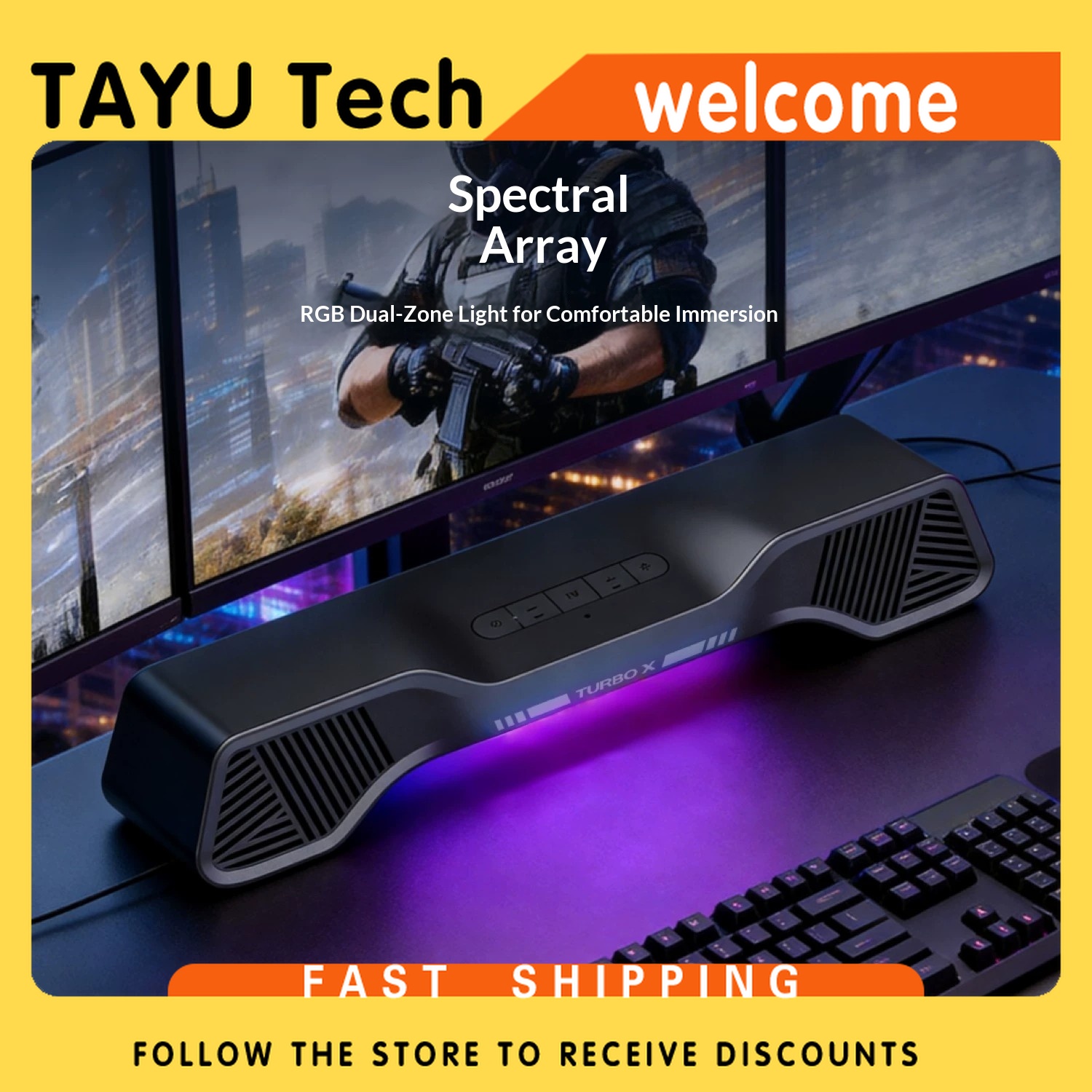 Altoparlante da Gaming Hurrica - Rgb Computer Soundbar For Pc recensione e prezzo