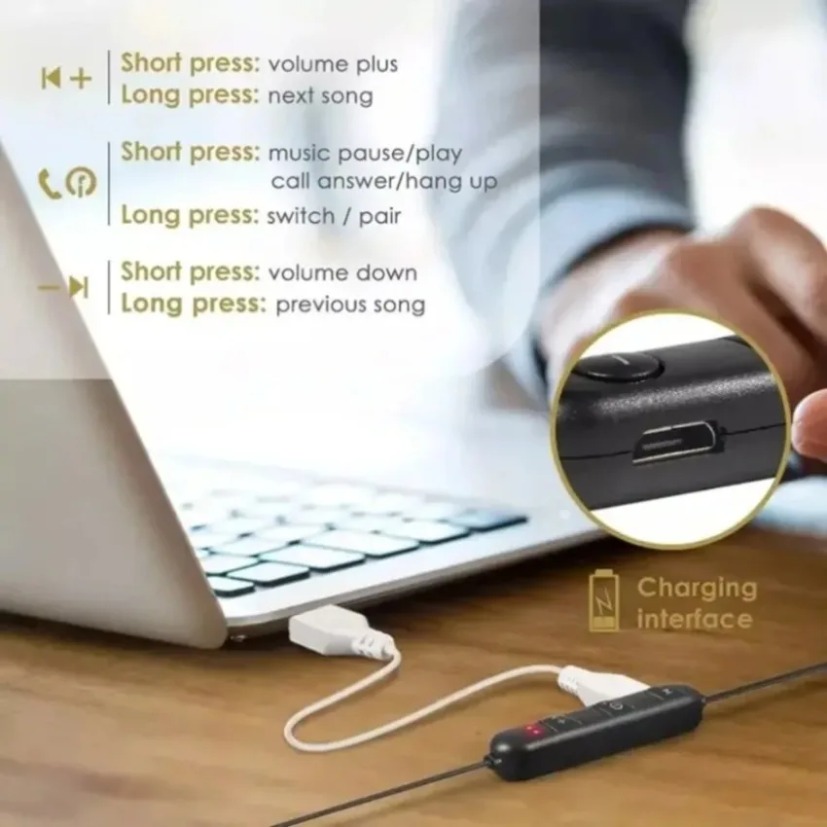 Auricolari Bluetooth a Collare - Magnetic Neckband Sports Earphones recensione e prezzo