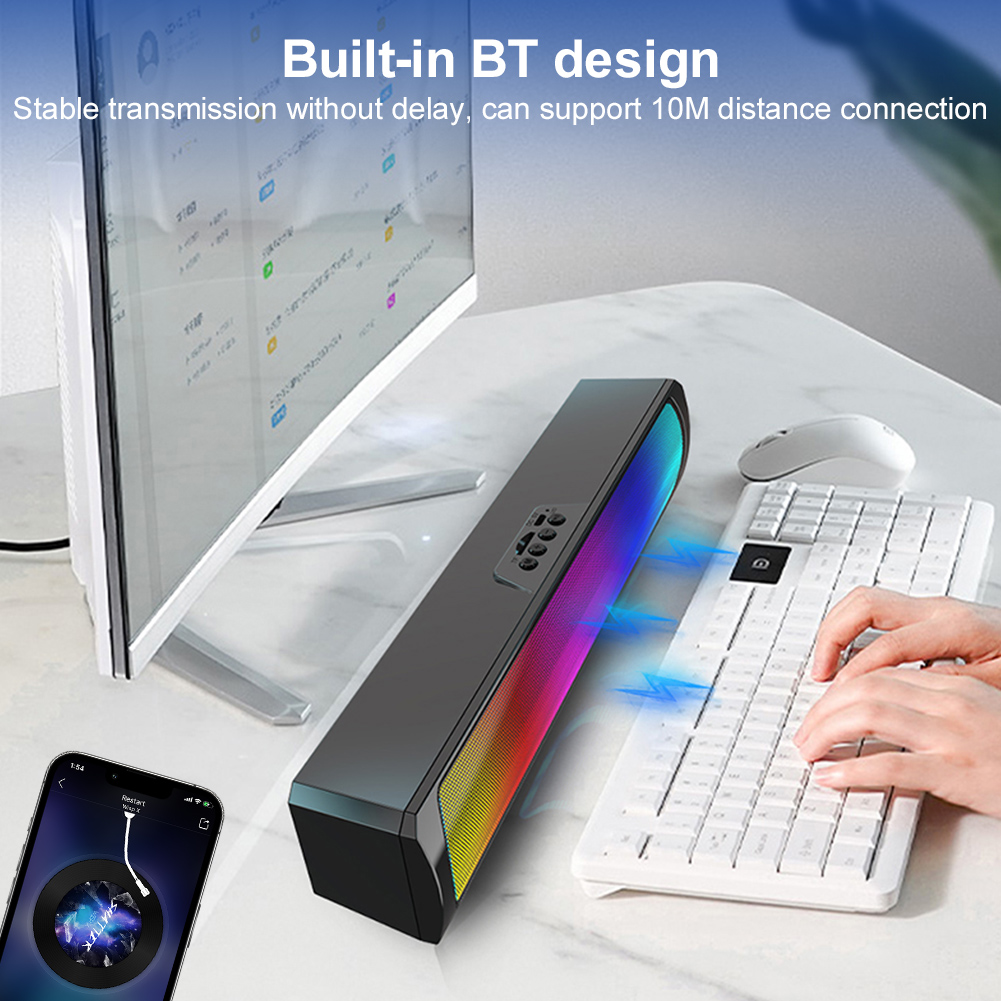 Soundbar per Computer Portatil - Rgb Computer Soundbar For Pc recensione e prezzo