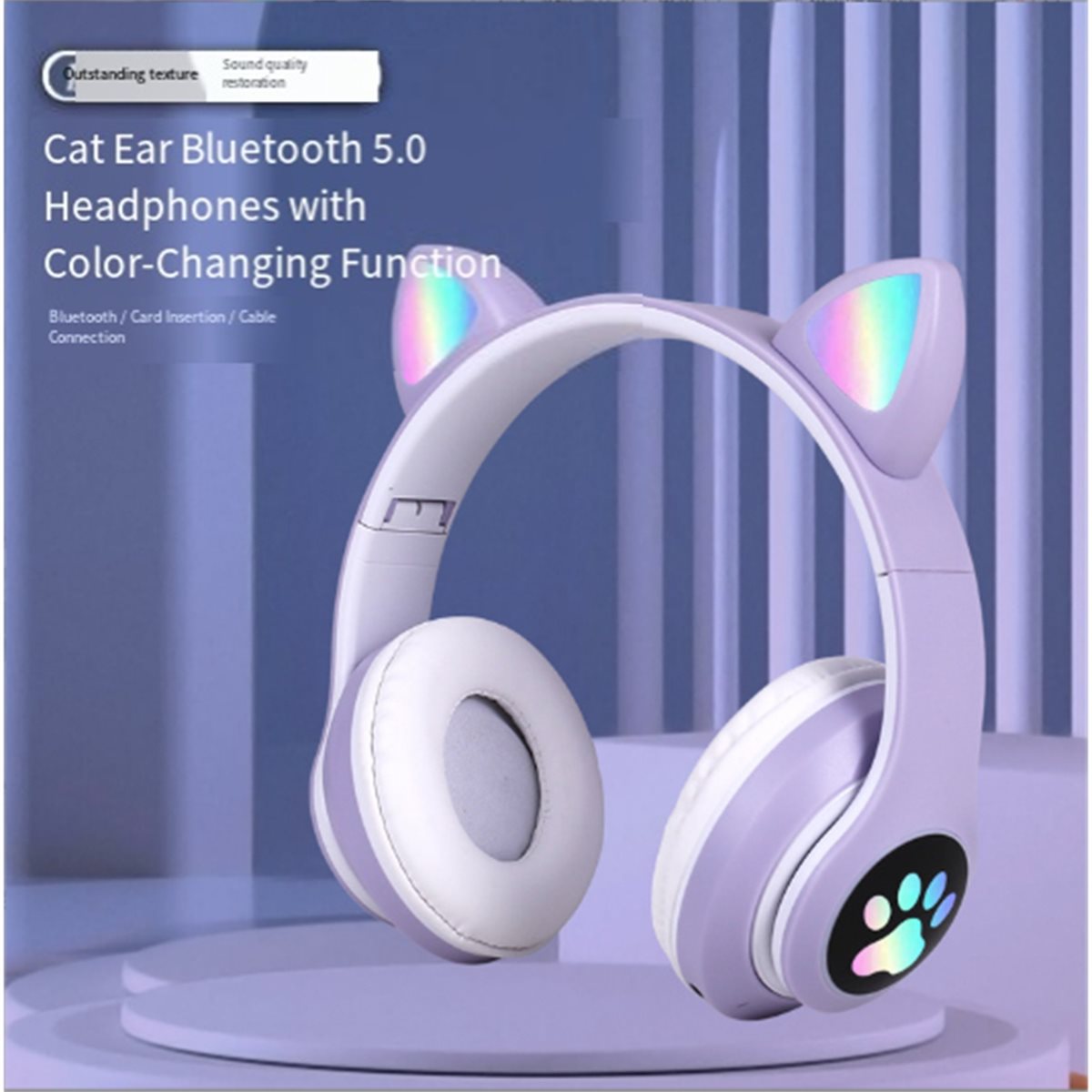 DT75BG Cuffie Bluetooth con Or - Cat Ear Bluetooth Headset Led recensione e prezzo